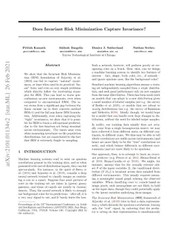 Does Invariant Risk Minimization Capture Invariance?