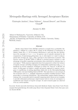 Metropolis-Hastings with Averaged Acceptance Ratios