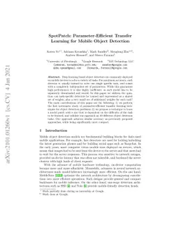 SpotPatch: Parameter-Efficient Transfer Learning for Mobile Object
  Detection