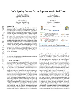 GeCo: Quality Counterfactual Explanations in Real Time