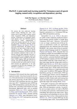 PhoNLP: A joint multi-task learning model for Vietnamese part-of-speech
  tagging, named entity recognition and dependency parsing