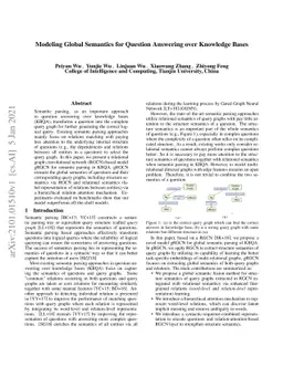 Modeling Global Semantics for Question Answering over Knowledge Bases