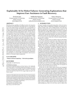 Explainable AI for Robot Failures: Generating Explanations that Improve
  User Assistance in Fault Recovery