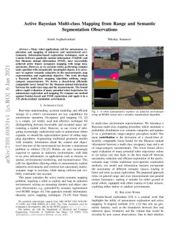 Active Bayesian Multi-class Mapping from Range and Semantic Segmentation
  Observation
