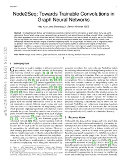 Node2Seq: Towards Trainable Convolutions in Graph Neural Networks
