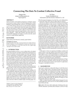 Connecting The Dots To Combat Collective Fraud