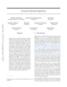 Geometric Entropic Exploration