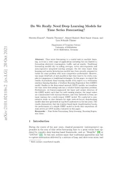 Do We Really Need Deep Learning Models for Time Series Forecasting?