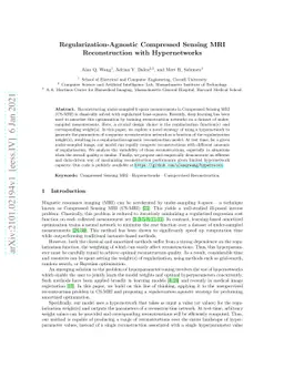 Regularization-Agnostic Compressed Sensing MRI Reconstruction with
  Hypernetworks