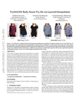 TryOnGAN: Body-Aware Try-On via Layered Interpolation