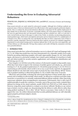 Understanding the Error in Evaluating Adversarial Robustness