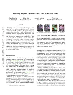 Learning Temporal Dynamics from Cycles in Narrated Video