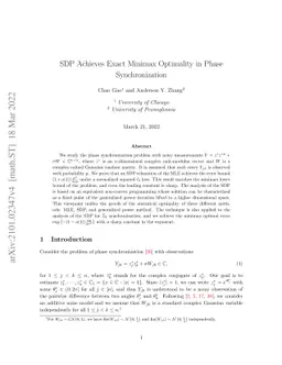 SDP Achieves Exact Minimax Optimality in Phase Synchronization