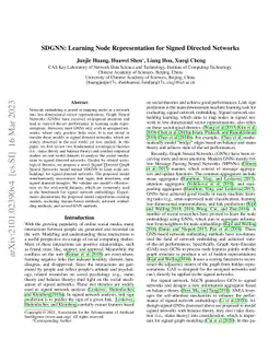 SDGNN: Learning Node Representation for Signed Directed Networks