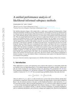 A unified performance analysis of likelihood-informed subspace methods