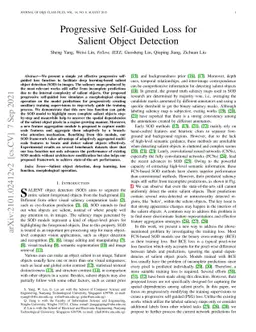 Progressive Self-Guided Loss for Salient Object Detection