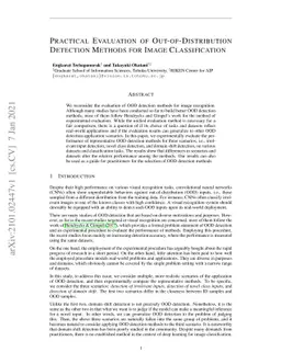 Practical Evaluation of Out-of-Distribution Detection Methods for Image
  Classification