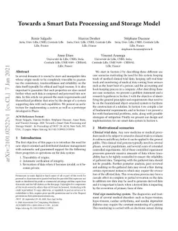 Towards a Smart Data Processing and Storage Model