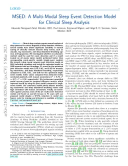 MSED: a multi-modal sleep event detection model for clinical sleep
  analysis