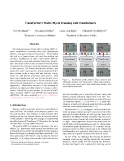 TrackFormer: Multi-Object Tracking with Transformers