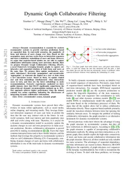Dynamic Graph Collaborative Filtering
