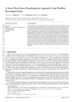 A Novel Word Sense Disambiguation Approach Using WordNet Knowledge Graph