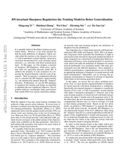 BN-invariant sharpness regularizes the training model to better
  generalization