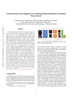 Contextual Non-Local Alignment over Full-Scale Representation for
  Text-Based Person Search