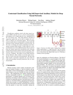 Contextual Classification Using Self-Supervised Auxiliary Models for
  Deep Neural Networks