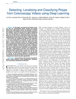 Detecting, Localising and Classifying Polyps from Colonoscopy Videos
  using Deep Learning