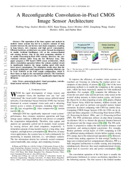 A Reconfigurable Convolution-in-Pixel CMOS Image Sensor Architecture