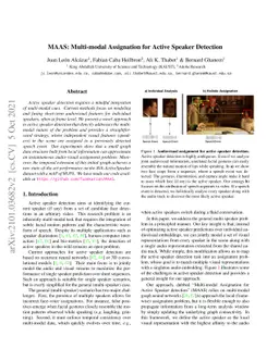 MAAS: Multi-modal Assignation for Active Speaker Detection