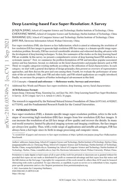 Deep Learning-based Face Super-Resolution: A Survey