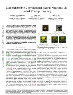Comprehensible Convolutional Neural Networks via Guided Concept Learning