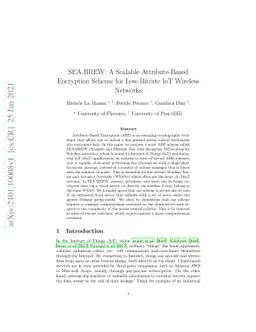 SEA-BREW: A Scalable Attribute-Based Encryption Scheme for Low-Bitrate
  IoT Wireless Networks