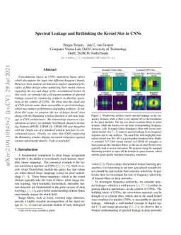 Spectral Leakage and Rethinking the Kernel Size in CNNs