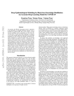 Deep Epidemiological Modeling by Black-box Knowledge Distillation: An
  Accurate Deep Learning Model for COVID-19