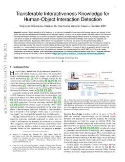 Transferable Interactiveness Knowledge for Human-Object Interaction
  Detection