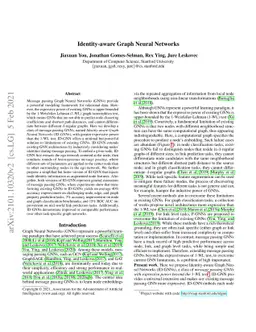 Identity-aware Graph Neural Networks