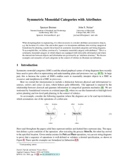 Symmetric Monoidal Categories with Attributes