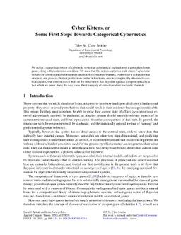 Cyber Kittens, or Some First Steps Towards Categorical Cybernetics