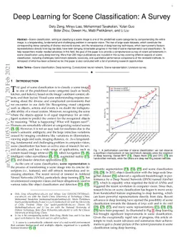Deep Learning for Scene Classification: A Survey