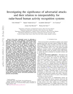 Investigating the significance of adversarial attacks and their relation
  to interpretability for radar-based human activity recognition systems