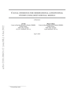Causal inference for observational longitudinal studies using deep
  survival models