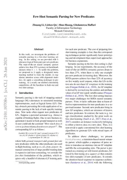 Few-Shot Semantic Parsing for New Predicates