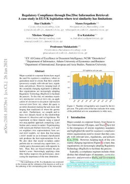 Regulatory Compliance through Doc2Doc Information Retrieval: A case
  study in EU/UK legislation where text similarity has limitations