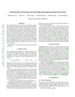 Lightweight Multi-Branch Network for Person Re-Identification