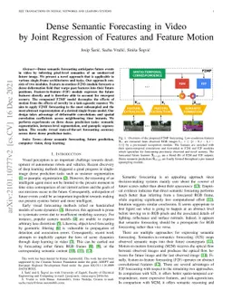 Dense Semantic Forecasting in Video by Joint Regression of Features and
  Feature Motion