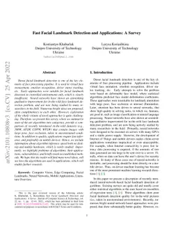 Fast Facial Landmark Detection and Applications: A Survey