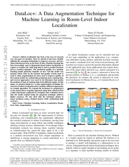 DataLoc+: A Data Augmentation Technique for Machine Learning in
  Room-Level Indoor Localization